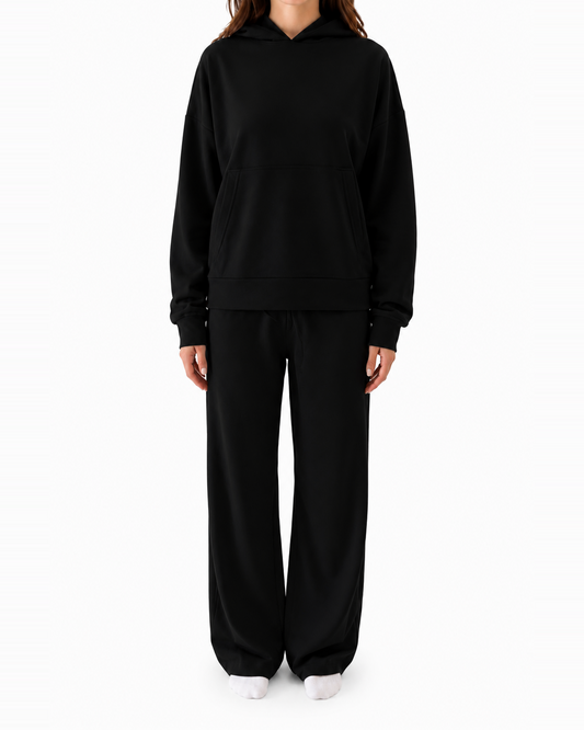 Airport Lounge Hoodie — Black