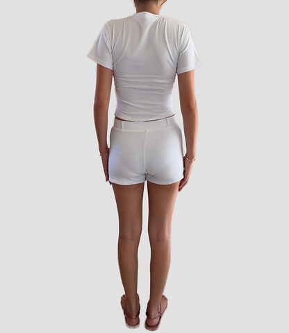 Cropped T-Shirt — White