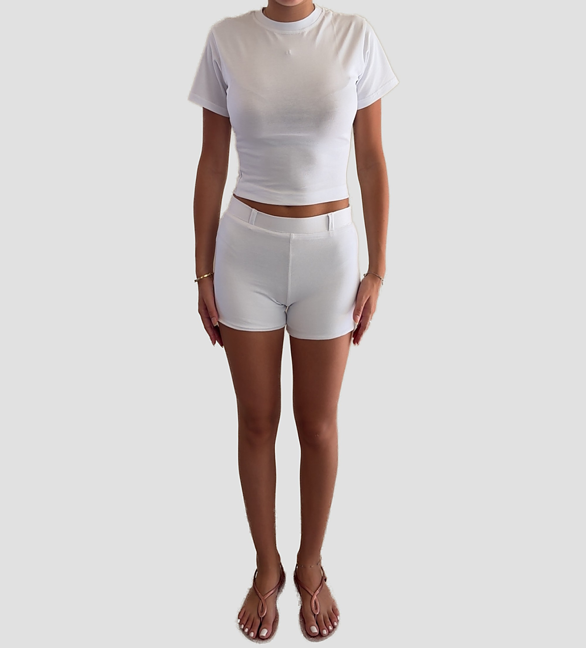 Cropped T-Shirt — White