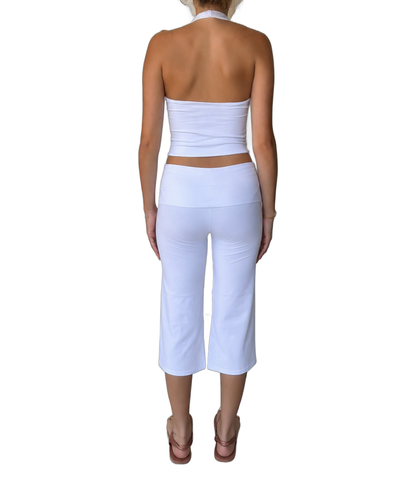 Tank Top Pantacourt Set — White