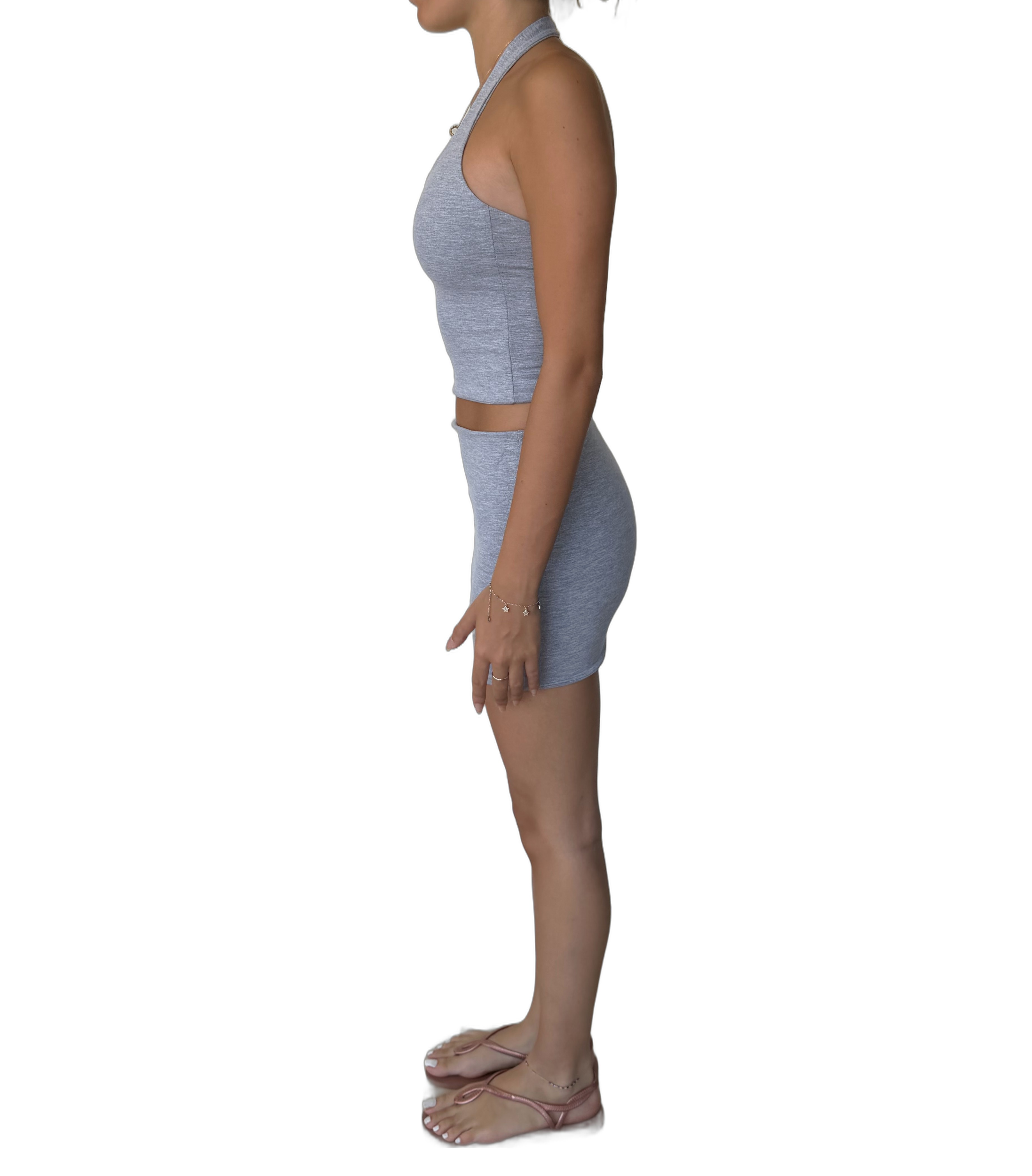 Tank Top Skirt Set — Grey